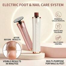 ICEWLESS 2-In-1 Electric Foot Callus Remover & Nail Drill, USB Rechargeable Foot Care Tool, Gel Nail Polish Remover, 3-Speed & Smart Auto-Stop Sensor - View 2