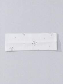 1-4件組時尚女款蝴蝶結印花軟性防滑髮箍，彈性瑜伽運動髮飾，適合日常穿搭與多種場合 - 彩色 - 查看 8