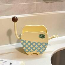 1pc Cute Tooth-Shaped Wall-Mounted Storage Basket With Hook, Baby Room Nursery Hanging Organizer, Suitable For Small Item Storage - Multicolor - View 12