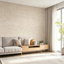 1 Gulungan Stiker Dekoratif PVC Tekstur Linen Beige, 15,7 Inci * 39,3/118,1/196,8 Inci, Wallpaper Perekat Diri, Cocok Untuk Dekorasi Kamar Tidur, Ruang Tamu, dan Perbaikan Kabinet - 1PC - View 14