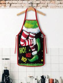 1/2/4pcs Christmas Apron, Fun Apron, Suitable For Kitchen Cooking, Festivals And Parties. It's Also A Great Gift To Give To Friends. - Multicolor - View 13