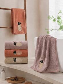 1/2pcsPremium Coral Fleece Bath Towel Set, Ultra Soft & Highly Absorbent Microfiber Towels For Bathroom, Quick Dry.Super Absorbent Microfiber Bath And Hand Towels, Quick Dry, Lightweight, Gentle On Skin For Daily Use - Multicolor - View 1
