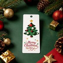 48 Pcs, Christmas Decoration Cards, Christmas Tree And Star Pattern Card Labels, Bookmarks, Christmas Bookmarks, Christmas Gifts, Suitable For Use In Christmas Decoration Celebrations And Christmas Decoration Items. - Multicolor - View 4