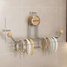 1pc Bathroom Suction Cup Storage Rack For Hair Ties, Hair Accessories, Hair Clips, Headbands, Hair Ropes, Jewelry Storage Organizer - Multicolor - View 10