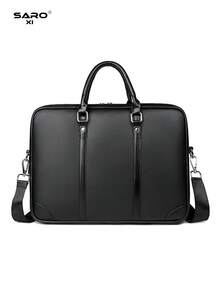 saroxi 1 buah Tas Selempang Pria, Tas Jinjing Klasik Kapasitas Besar untuk Laptop, Dapat Menyimpan Dokumen dan Perlengkapan Kantor, Cocok untuk Perjalanan Bisnis, Gaya Minimalis, Hadiah untuk Pria - MultiWarna - View 9