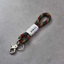 Multifunctional Braided Rope Keychain 10-In-1 Wrist Strap, Equipped With Heavy Duty Climbing Carabiner Clip, Suitable For Camping Hiking Outdoor Daily Use, Men & Women Outdoor Enthusiasts, EDC Durable Hanging Rope, Camera Water Bottle Key Earphone Case Bag Pendant - Multicolor - View 13