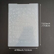 Christmas Embossing Plate Template, Winter Snowflake Gift Christmas Hanging Decoration Pattern DIY, Scrapbook Greeting Card Planner Decoration, Compatible With Most Embossing Machines - Christmas - View 21