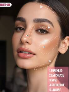 MISSLYN 2Pcs GLOW-UP GIRL Bronzing & Contouring Powder & CRUSH ON GLOW Powder Blush Set, Silky Blendable Pigment, Natural Dewy Glow, Face Palette Cheek/Contour, Daily/Summer/Party, Y2K/Soft Glam/Glass Skin, Blush & Bronzer Set - #18+#19 - View 5