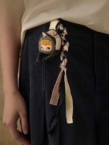 HIRONO Foggy Person Series - Felt Pendant, Daily Backpack Charm, Hirono Blind Box Pendant, Multi-Functional Fashion Accessory, Keychain, Cute Cartoon Creative Design Lanyard, Mystery Box, Holiday Party Gift, Birthday And Christmas Gift - Multicolor - View 9
