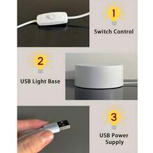 1pc Acrylic Christian Jesus Night Light USB Powered Acrylic Table Lamp Warm Light Religious Home Decor Church Souvenir Ideal Gift For Friends - A - View 8