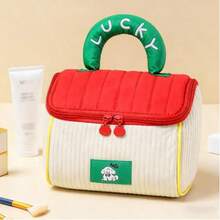 1 buah Tas Kosmetik Rumah Lucu, Tas Penyimpanan Genggam Lembut Kapasitas Besar, Tas Mandi Perjalanan Portabel Berkualitas Tinggi - MultiWarna - View 14