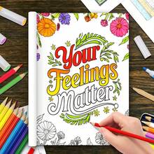 Buku Mewarnai Kesehatan Mental: Kebahagiaan Ditemukan dalam Momen-Momen Kecil | Desain Bunga & Afirmasi Positif | Buku Aktivitas Penghilang Stres & Relaksasi untuk Dewasa & Remaja | Hadiah Perawatan Diri Kreatif untuk Kesadaran Diri - MultiWarna - View 2