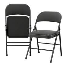 Techigher Padded Metal Folding Chairs, Portable Foldable Chairs With Soft PU Leather Seat, Heavy-Duty Stackable Seating For Home, Office & Events - Multicolor - View 16