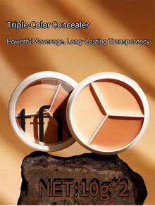 TFIT Three-Coler Concealer Makeup Conceal Cream Untuk Wajah dan Mata 10g*2 - 10g*2 - View 8