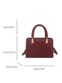 This Stylish Solid-Color Retro Handbag Can Easily Hold Everyday Essentials And Is Suitable For Various Styles And Occasions. - Multicolor - View 3