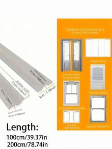 Window And Door Sealing Tape - Windproof, Dustproof, Waterproof, Noise-Reducing Sealing Tape, Stickers, Wall Decals, Vinyl Decals, For Home Decor, Spring Decor, Rama Decorative Sticker Gifts, Birthday And Graduation Gifts - Multicolor - View 9
