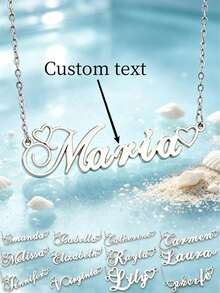 Customized Heart-Shaped Letter Necklace, Minimalist Style, Suitable For Daily Wear. Whether For Daily Outings, Dates, Or As A Thoughtful Gift For Back To School, Valentine's Day, Birthday, It's Very Appropriate. - Gold - View 6