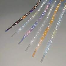 New Reflective Star Galaxy Shoelaces Glowing Rope Unisex Accessory White Canvas Shoes Basketball Shoes Versatile - Multicolor - View 4