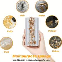 2/3/9/11pcs Magic Dust Cleaning Sponges, PVA Sponge, Suitable For Wet Wiping Cleaning Of Blinds, Glass Baseboards, Vents, Railings And Windows, Suitable For Home And Personal Use, Random Color - A - View 9