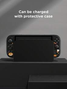 Ayotu Ghost & Bat & Pumpkin Theme Switch Protective Case, Compatible With New Switch 2 (2025)/Switch NS/Switch OLED, Can Be Used In Docking Station Without Removing Protective Case, Universal Game Controller Protective Cover, Switch Game Accessories, Anti-Drop Anti-Scratch, Halloween Theme. - View 7