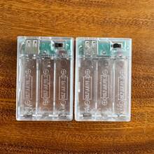 Kotak Baterai Konverter Daya Baterai ke USB, Tempat Baterai 3 AA dengan Port USB Female, Tempat Baterai Transparan, Cocok untuk Baterai 4.5V, Dapat Digunakan untuk Lampu Hias LED, Lampu Tirai, Lampu Neon, dll., Kompatibel dengan Colokan USB, Dilengkapi Tutup dan Saklar - Putih - View 13