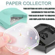 1pc DIY Round Corner Trimmer R4 Chamfer Cutting Tool Manual Photo Paper Card Right Angle Sharp Angle Arc Trimming Paper Cutter School Supplies - Purple - View 8