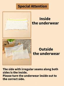 10pcs/Pack CARER Mesh C-Section Recovery Underwear, Elastic Care Shorts, High Waist Disposable Maternity Panties - White - View 12
