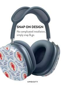 GIIPPA Glossy Hard Ear Cup Protective Cover, Vacation Style Lobster Pattern, Unisex Anti-Scratch Shell, Compatible With AirPods Max 1/2 Oval Over-Ear Headphones, Suitable For Daily Commute, Campus, Cafe, Travel, Picnic And Other Scenarios, Matching Accessories - Red - View 3
