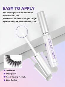 MAANGE 1pc Eyelash Glue, Transparent And Strong After Drying, Suitable For Daily Use Fake Eyelash Tool, Convenient To Carry Set, Travel Essential Eyelash Glue - Multicolor - View 7