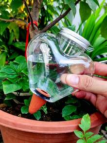 花園自動澆水工具，室內滴灌澆水系統，盆栽植物澆水裝置，500ml容量，可自動澆水約6天 - 多色 - 查看 9