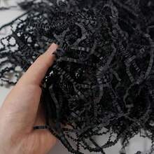 40g Black Raffia Paper Shreds Filler, Used For Gift Packaging Basket Filling, Birthday Wedding Party Supplies - Multicolor - View 4