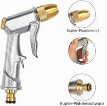2-Pack Metal Garden Spray Gun, High-Pressure Handheld Sprayer, Practical Garden Sprayer For Lawn And Plant Watering, Balcony, Terrace, And Vehicle Cleaning - 2pcs - View 6