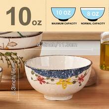 5/6pcs Japanese Style Ceramic Soup Spoons, Household Spoons, Rice Spoons, Dessert Spoons, Coffee Spoons, 6 Different Patterns, Underglaze Design, Microwave And Oven , Suitable For Daily Family Use And Restaurant - View 11