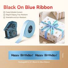 NIIMBOT B18/N1 Pita Gulung dan Pita Karbon Tahan Air dan Minyak untuk Label Transfer Termal, Cocok untuk Hadiah Natal, DIY, Pesta Pernikahan Bertema Bunga - View 12