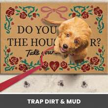 Custom Do You Want The House Tour Take Your Shoes Off Doormat Welcome Mat - 24"X16"/30"X18" - 01 - View 3