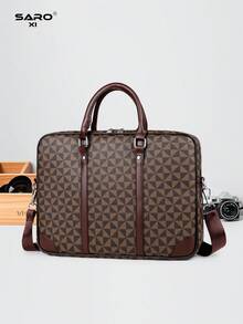 saroxi 1 buah Tas Selempang Pria, Tas Jinjing Klasik Kapasitas Besar untuk Laptop, Dapat Menyimpan Dokumen dan Perlengkapan Kantor, Cocok untuk Perjalanan Bisnis, Gaya Minimalis, Hadiah untuk Pria - MultiWarna - View 17
