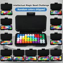 [Brain Upgrade]Smart Magic Beads 3D Puzzle | Geometric Physics Educational Toy | STEM Teaching Aid + Plastic Storage Box | Portable Stress Relief Desktop Toy - Multicolor - View 4