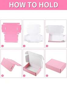 8pcs Brown Bulk Shipping Boxes, Lock-Bottom Mailer Packaging Boxes, Suitable For Small Businesses, Medium Cardboard Gift Packaging Boxes, For Packaging And Mailing Gifts - Gift Packaging - Small Gift Packaging - Multiple Styles - View 4