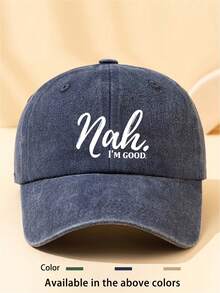 1 buah Topi Baseball Unisex Bergaya Vintage, Dapat Dicuci, Lembut, Cocok untuk Pemakaian Sehari-hari, Mendaki, dan Bepergian - Navy Blue - View 1