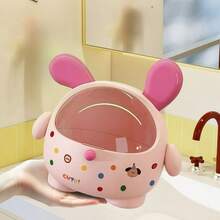 1pc Vanity Hair Accessory Storage Box Bathroom Hair Tie Hoop Clip Organizer Bathroom Hair Rope Necklace Jewelry Desktop Storage Box - Multicolor - View 8