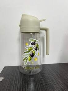 1pc Plastic Olive Oil Spray Bottle, Creative Patterned Body, Spray-Pour Dual Function, Refillable For Various Liquids, Lightweight Home Use, Suitable For Kitchen Cooking, Salad Making, Outdoor BBQ, Baking, Kitchen Gadget, Cooking Utensil, BBQ Accessory--Do Not Wash In Dishwasher - View 13