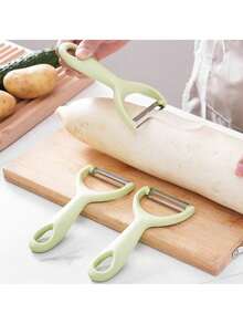 3/1pc Multi-Color Vegetable Peeler Set, Sharp Stainless Steel Blade Potato Peeler, Ergonomic Non-Slip Handle Fruit Slicer, Popular Kitchen Gadget, Durable And Lightweight, Suitable For Peeling Apples, Carrots, Cucumbers - Multicolor - View 7