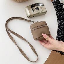 محفظة عملات صغيرة من الجلد الصناعي مع حبل للرقبة، حقيبة تخزين صغيرة للمفاتيح - متعدد الألوان - مشاهدة 3