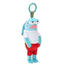 SpongeBob SquarePants Bikini Sea Wall Resident Fish Plush Keychain, 6 Styles Cute Ugly Cartoon Fish Plush Doll Pendant, Backpack Bag Charm, Children And Fan Collection Gift - Multicolor - View 14