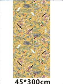 Self-Adhesive Vintage Bird Wallpaper, 17.7*118 Inch Leaf & Floral Pattern, Peel And Stick, Waterproof, Removable - 1PC - View 7