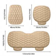 1pc/2pcs/3pcs/7pcs Car Seat Cushion [All Season, Essential For Autumn/Winter] Soft Plush Seat Cover (With Storage Pocket, Enhances Driving Comfort), Universal Car Interior Accessory - A - View 9