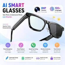 AI Smart Audio Glasses, Open-Ear Stereo, Supports Wireless Calls, Music Playback And Voice Assistant, Lightweight TR90 Frame, Unisex, Perfect For Driving, Travel, Work, Sports And Daily Use, Ideal Gift For Birthdays And Holidays - View 13