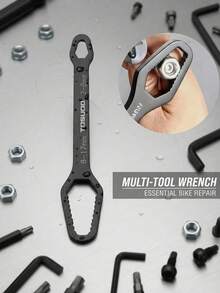 TOSUOD Multi-Function Double-Head Universal Wrench: 3-17mm Self-Tightening Adjustable, 3.5mm Thickened High Carbon Steel, Car/Bicycle/Home Repair DIY Black Portable Tool - Multicolor - View 3