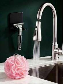 Multifunctional Kitchen Faucet Extender / Solid Air Freshener Tablet. This Faucet Extender Features An Efficient Water-Saving Design With A High-Pressure Anti-Splash Rotating Nozzle, Making It An Excellent Gift. - Silver - View 5