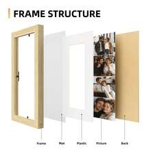 1pc Photo Booth Frame, 2x6 Inch And 2x8 Inch Photo Frame, Suitable For Dorm And Bedroom Decor, Panoramic Collage Photo Frame, Modern Minimalist Wall Hanging Frame, Suitable For Family Photos, Bedroom And Living Room Decor, Wall And Desktop Photo Frame Gift (Photos Not Included) - 1PC - View 11
